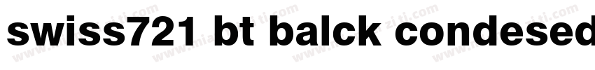swiss721 bt balck condesed字体转换